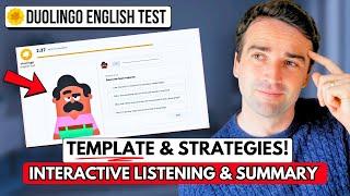 Interactive Listening & Summary Template! Hardest Duolingo English Test Questions, Part 4