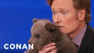 Animal Expert David Mizejewski: Brown Bear Cub & Baby Alligator | CONAN on TBS