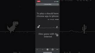 Chrome Dino game with 4g internet