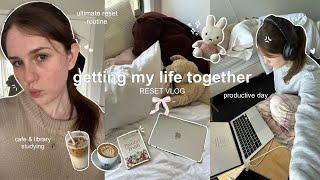 Getting My Life Together 🫧 ultimate reset vlog, cafe & library study, productive errand day, q&a! ~