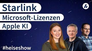 #heiseshow: Starlink-Konkurrenz, Microsoft-Lizenzen, Apple Intelligence