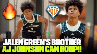 Jalen Green's BROTHER AJ Johnson Has TONS OF POTENTIAL!! Adidas 3SSB Highlights