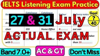 27 JULY 2024 IELTS LISTENING TEST WITH ANSWERS | IELTS LISTENING | IDP & BC