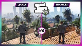 Grand Theft Auto V - Legacy vs Enhanced Edition - Side By Side Comparison