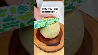 Best way to slice up a cantaloupe  #cantaloupe #fruit #summer #4thofjuly #summerfood #fruit