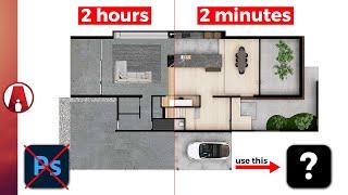 The Fastest way to create Architecture Floor Plans