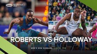 Holloway and Roberts in 60m hurdles battle | World Indoor Tour 2023