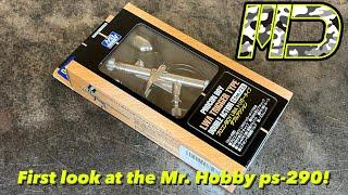 Unboxing and first impressions of my new Mr. Hobby ps-290 airbrush!