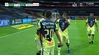 Gol de M. Lainez | América 1 - 0 San Luis | Liga BBVA MX - Guard1anes 2021 - Jornada 1