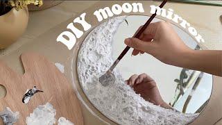 DIY: crescent moon mirror