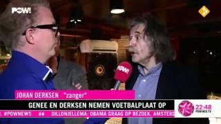 Wilfred Genee en Johan Derksen nemen schaamteloos voetbaalplaat op (Pownews)