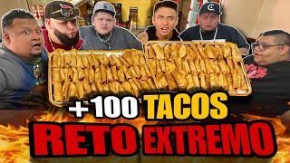 COMIENDO 100 TACOS en MENOS de 10 MINUTOS  | RETO EXTREMO | ft. BIG&FASHION