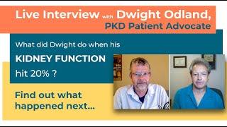 What did this PKD patient advocate do when his kidney function hit 20%? | Live interview