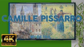 CAMILLE PISSARRO | 4K HD Vintage Art Screensaver | Famous Landscape Painter Screensaver w/ Detail