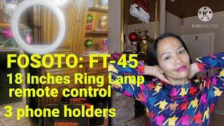 Fosoto 18 inches Ringlamp-Ringlight | Unboxing + Demo | Filipina Youtuber in Belgium