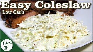 Quick and Easy Coleslaw – Low Carb Keto Salad Recipe