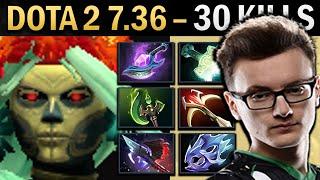 Muerta Gameplay Miracle with 30 Kills and Arcane - Dota 2 7.36