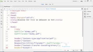 34. Read PDF file in PHP | Learn Complete Web Development Course Using PHP/MySQL