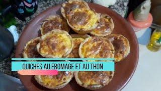 Quiches au fromage et au thon/كيش بالفروماج و الطون (Lana cuisine)