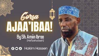 Gorsa Ajaa'ibaa! By Sh. Amiin Ibroo(Hafizahullaah) Nama Qalbii Qabuuf! #subscribe! Like, Cmnt & Shr!