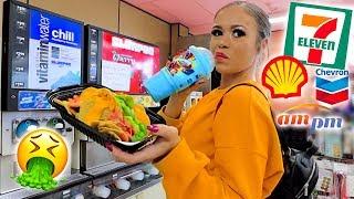 I only ate GAS STATION food for 24 HOURS! | Krazyrayray