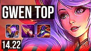 GWEN vs K'SANTE (TOP) | 9/2/6, 800+ games, Dominating | KR Challenger | 14.22