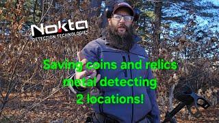 Metal Detecting a colonial cellar hole and a pounded lot for lost history, and I found some!!