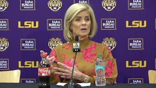 LSU Kim Mulkey WIN over NC Central postgame, Mjracle Sheppard and Jada Richard