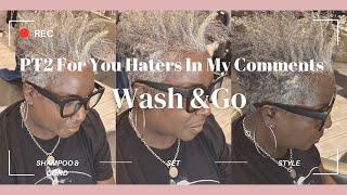 Pt 2 Wash & go for the haters in my comments