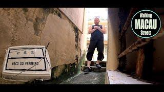 World's most NARROW Street: MACAU's Beco do Ferreiro 打鐵圍 Taipa Village 4K China