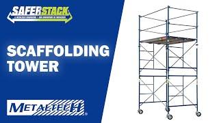 METALTECH SAFERSTACK - 5' x 7' x 10' Exterior Scaffolding Tower