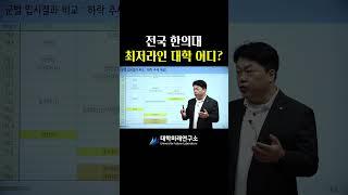 #정시 #한의대 최저라인 대학