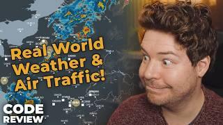 REAL WORLD Weather and Air Traffic! // Code Review