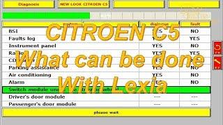 Citroen C5 What can be done with Lexia 3 BSI Config Part 1
