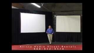 6x8 Fastfold Screen Overview - Avista Rentals LA office