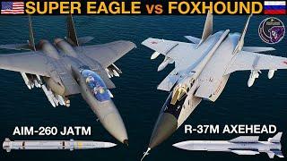 How Good Is Russia's New R-37M Hypersonic Air To Air Missile? F-15 vs Mig-31 | DCS