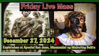 Quiapo Church Live Mass Today Friday December 27, 2024