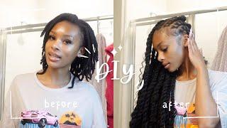 how to: lemonade braids/locs (diy) | Nylajai'ne