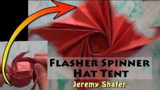 Origami Flasher Spinner Hat Tent