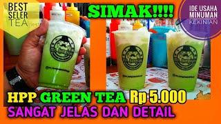 GREEN TEA 5000 || cara membuat teh green tea || minuman kekinian