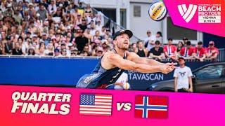 Partain/Benesh vs. Mol, A./Sørum, C. - Quarter Finals Highlights | Vienna 2024 #BeachProTour