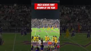 High School Punt Return of the Year: Unbelievable Play! by Kaprice Keith, filmed by kenton keith