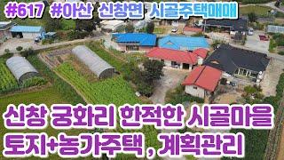 (매물#617)아산시 신창면 토지+농가주택(무허가)매매, 계획관리 447평, 개발호재 풍부한 한적한 시골마을!