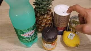 SODA BRÛLEUR DE GRAISSE  A L' ANANAS  FACILE (CUISINERAPIDE)