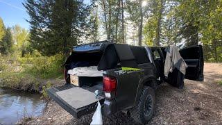 Premium Twill Softopper Review | Camper Build Short Bed Tacoma