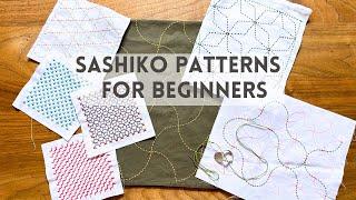 Sashiko patterns for beginners - These simple patterns will help you learn the basics of Sashiko