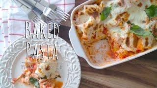 BAKED PASTA WITH MOZZARELLA & BASIL| The Chic Lab