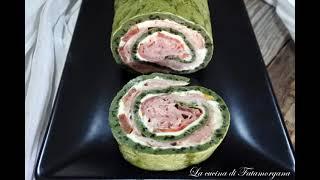 Rotolo di frittata alla Spirulina