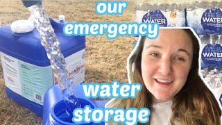 WATER SUPPLY for beginner preppers // prepping for beginners 2022 // emergency water stockpile