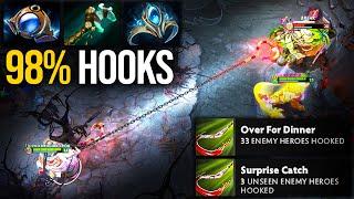  Support DIFF!!! This Pos5 Pudge Rarely Misses A Hook — 98% Success Rate! | Pudge Official